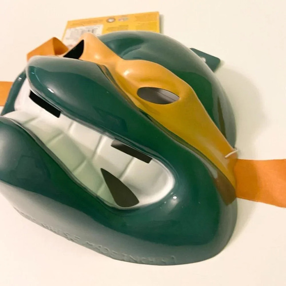 2009 TMNT Michelangelo Ninja  Turtle Plastic Mask Ages 14+ Halloween Cosplay - Picture 11 of 13